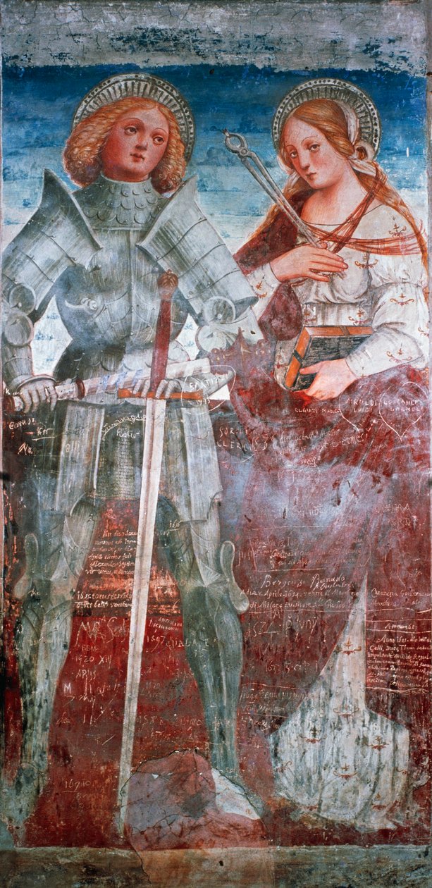 São Fermo e Santa Apolónia (fresco) de Italian School