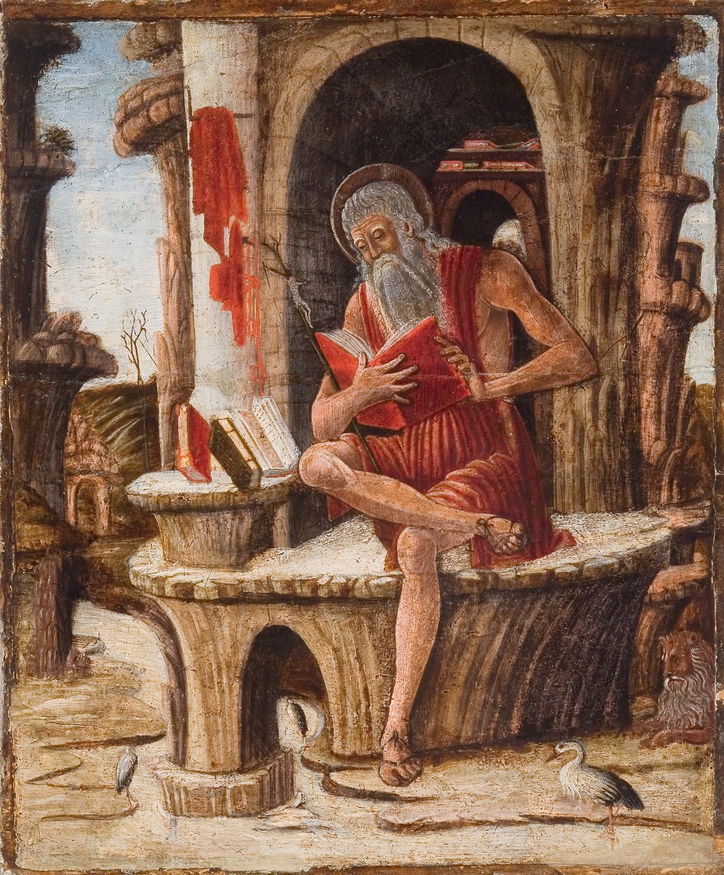 São Jerónimo (óleo sobre painel) de Italian School