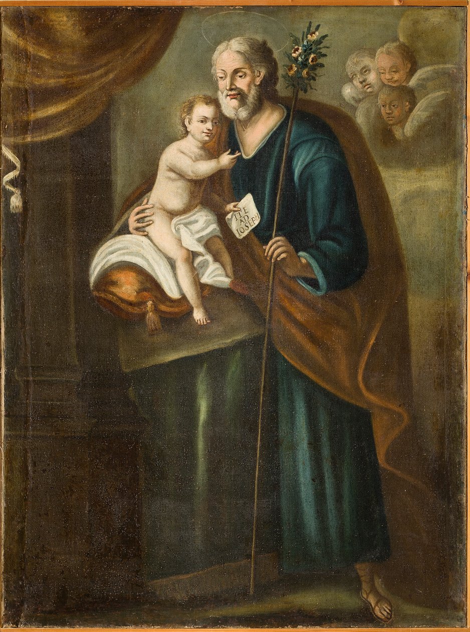São José, primeira metade do século XVIII (óleo sobre tela) de Italian School
