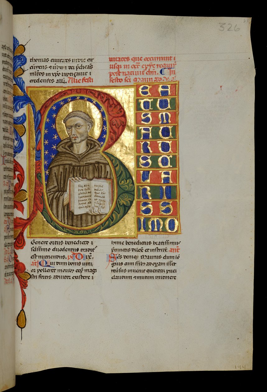 São Maurício com o livro aberto de Italian School