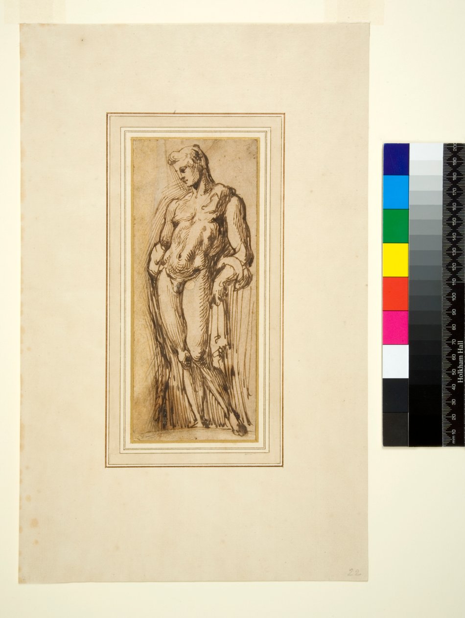 Estudo de uma Estátua Antiga de Italian School
