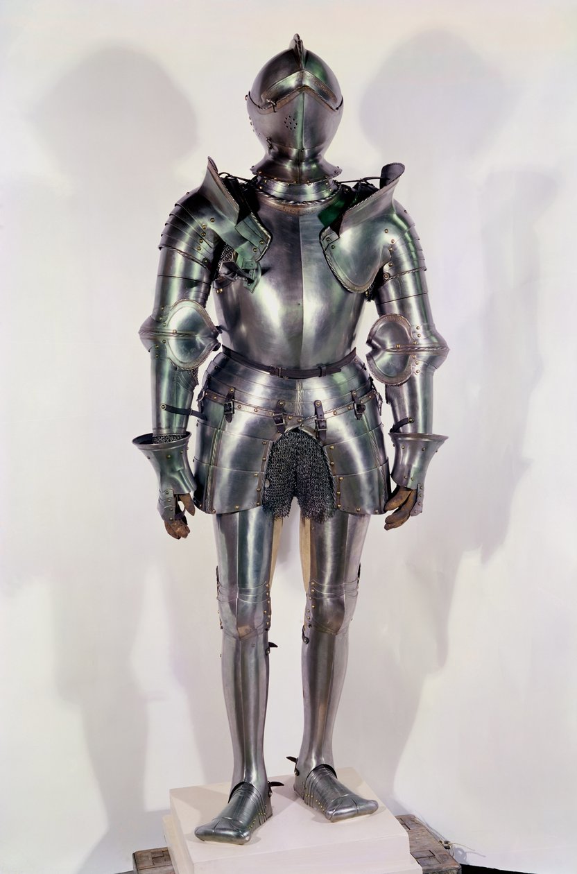 Terno de armadura pensado para ter pertencido a Chevalier Bayard (1475-1524), c.1510 (metal) de Italian School
