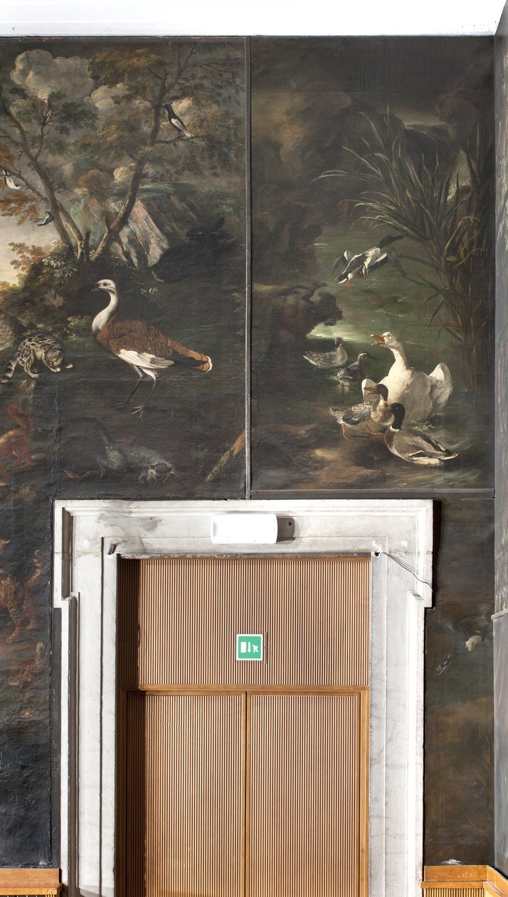 Cisne e patos, mito de Orfeu de Italian School