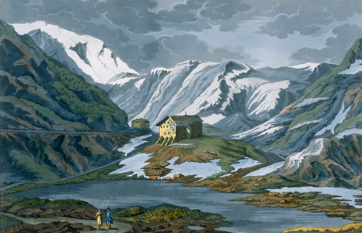Suíça: Hospício de São Bernardo nos Alpes. de Italian School