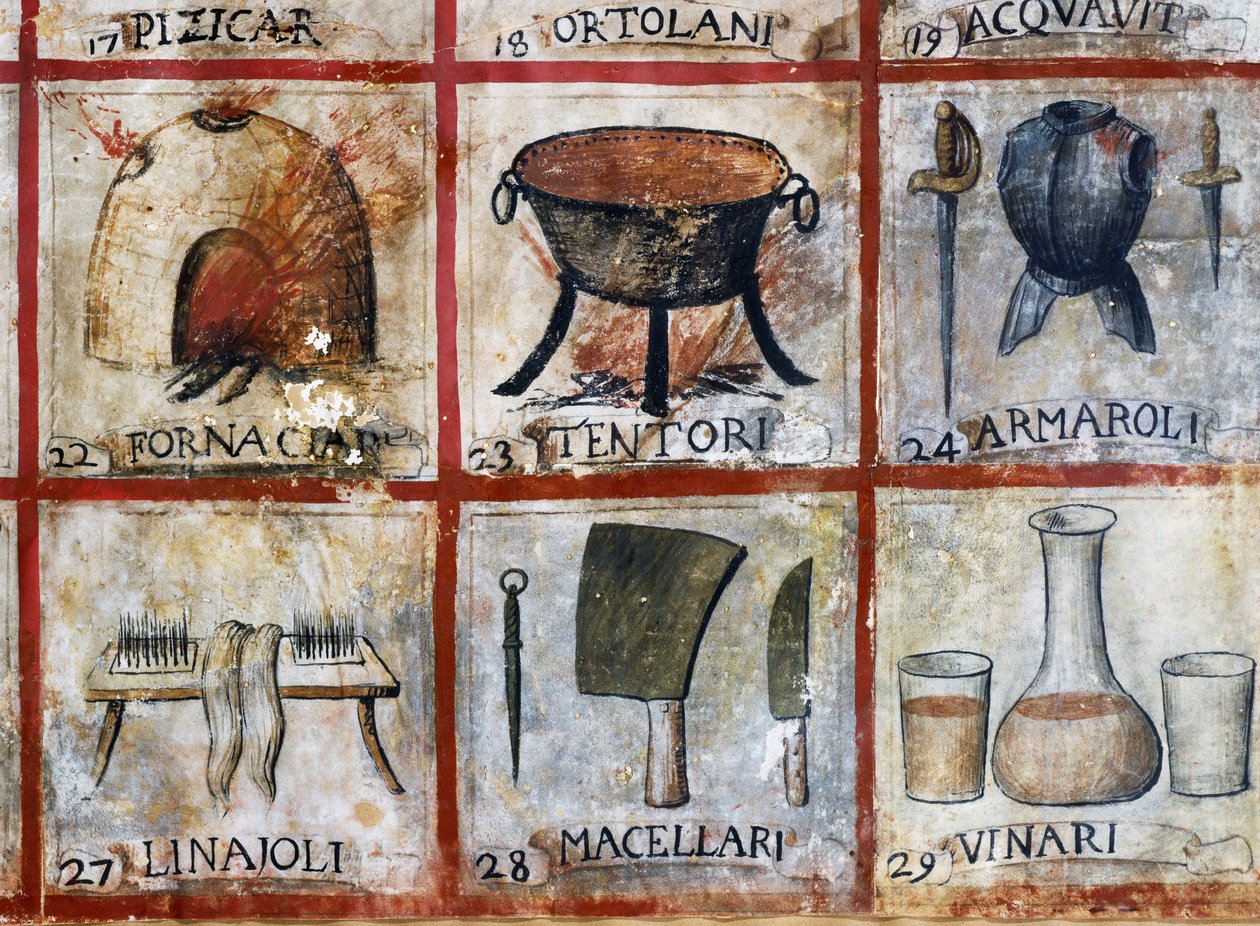 Símbolos da arte Orvieto de Italian School