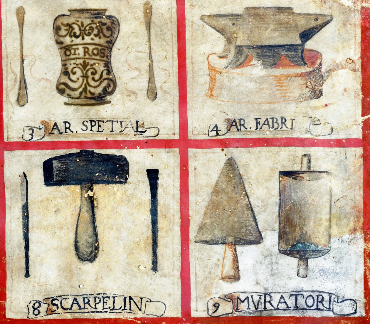 Símbolos da arte Orvieto de Italian School