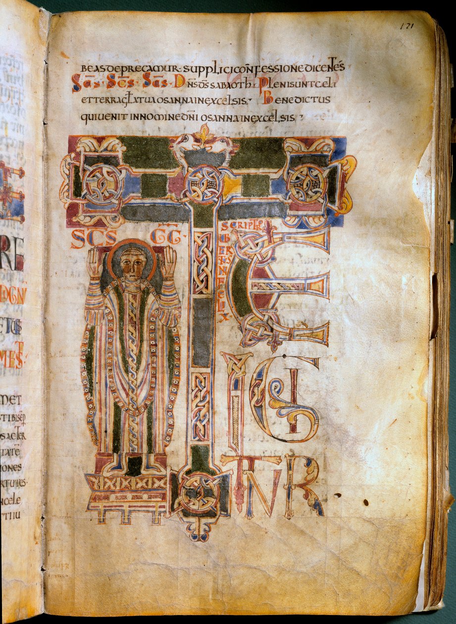 Te igitur Página de um Missal e Representante Sacramental. Feito no século XI, no mosteiro de Sant