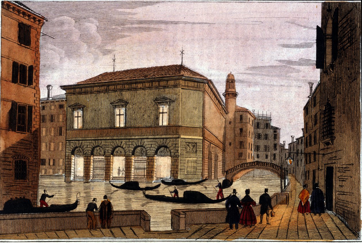 Teatro La Fenice, Veneza, 1820 de Italian School