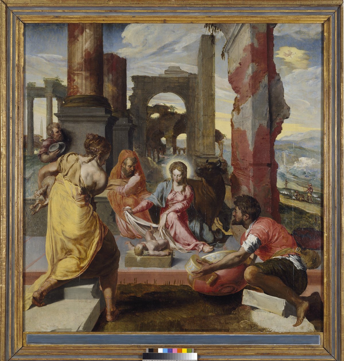 A Adoração dos Pastores, c.1560 de Italian School