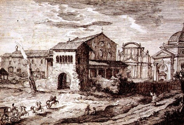 A Basílica de São Lourenço, Roma de Italian School