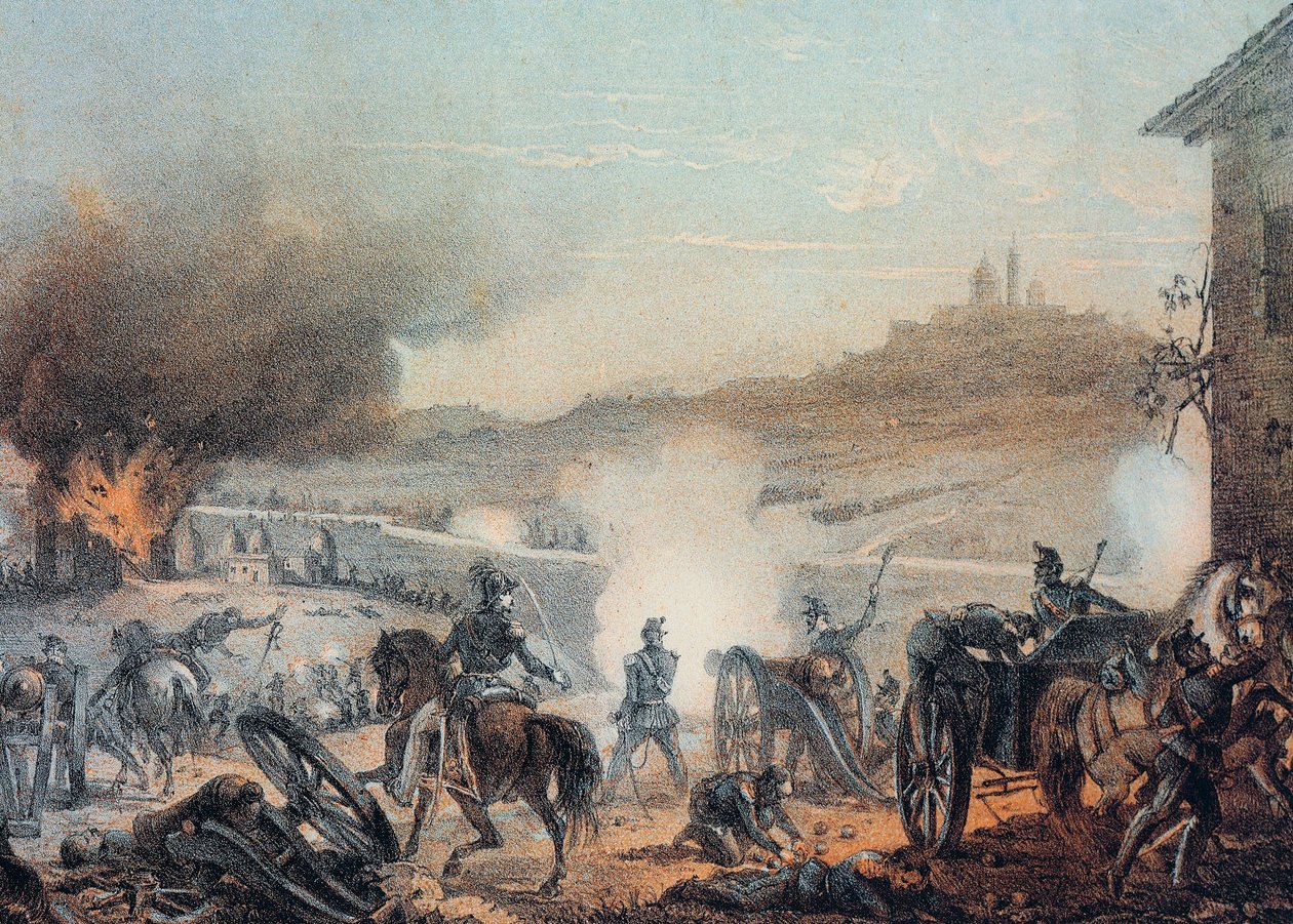 A Batalha de Castelfidardo (Batalha da Expedição dos Mil) 18 de Setembro de 1860 - Risorgimento (unificação italiana) (1859-1924): a Batalha de Castelfidardo 18 de Setembro de 1860 - Tropas pontifícias derrotadas pelas tropas piemontesas de Italian School