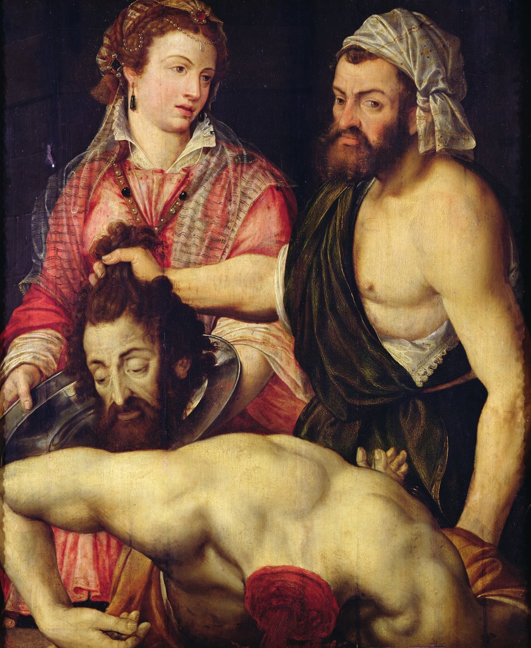 A decapitação de São João Batista de Italian School