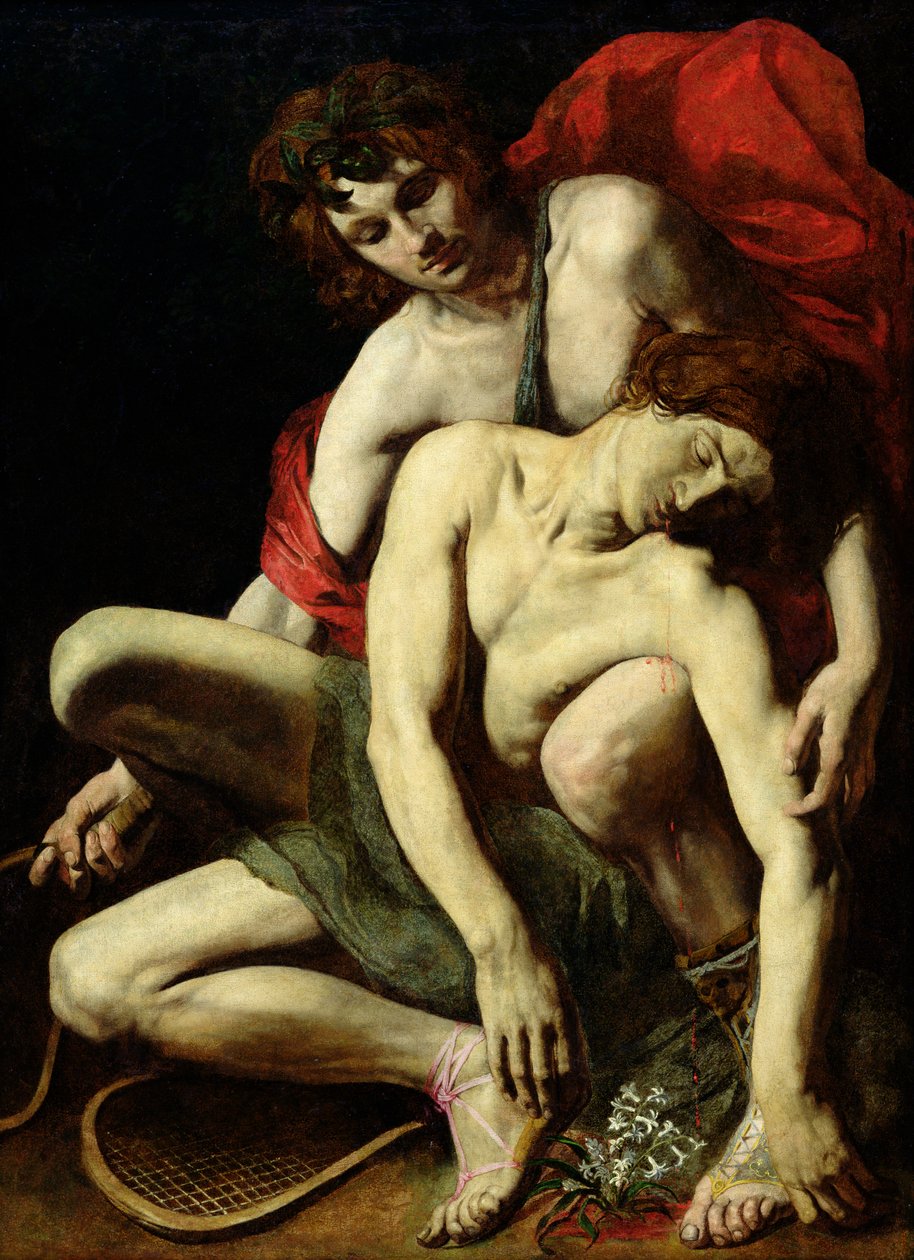 A morte de Hyacinthus de Italian School