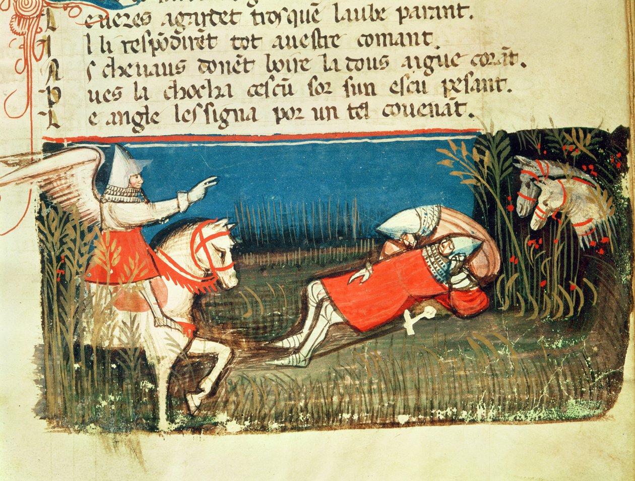 A morte de Roland, de um códice veneziano de Italian School