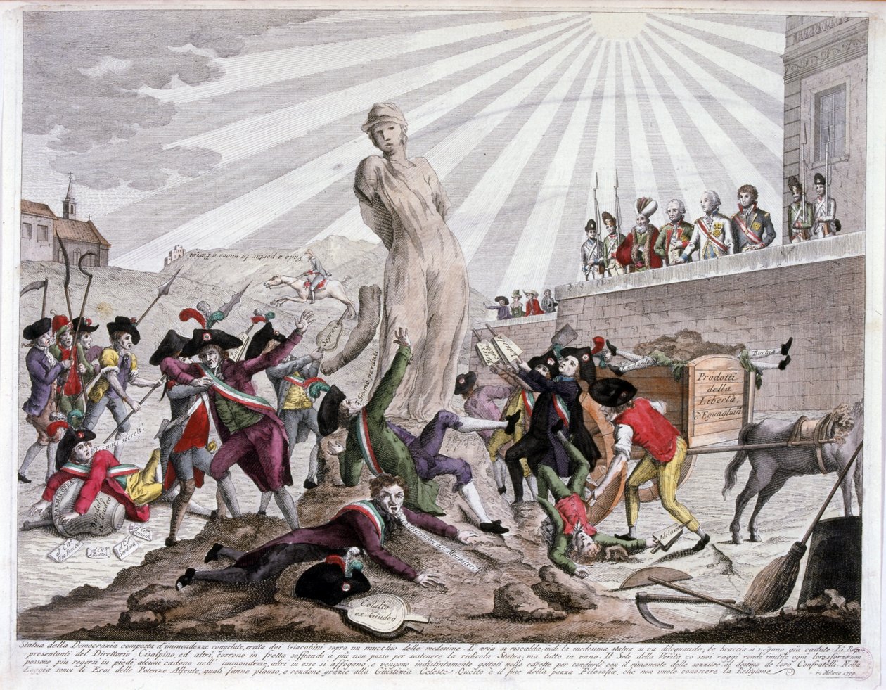 O Directoire durante a Revolução Francesa 1789-94 de Italian School