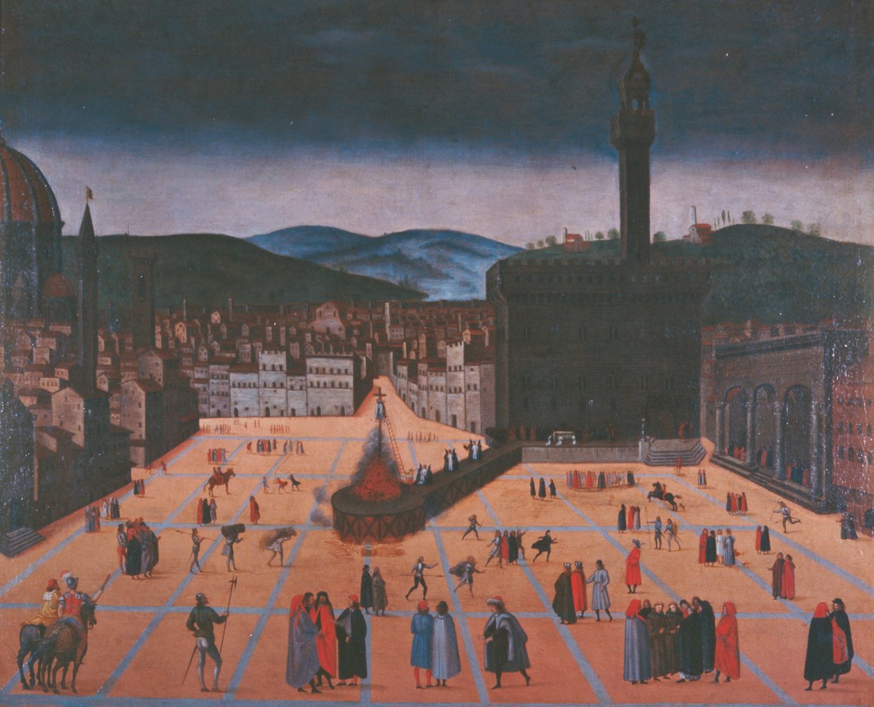 A execução de Girolamo Savonarola de Italian School