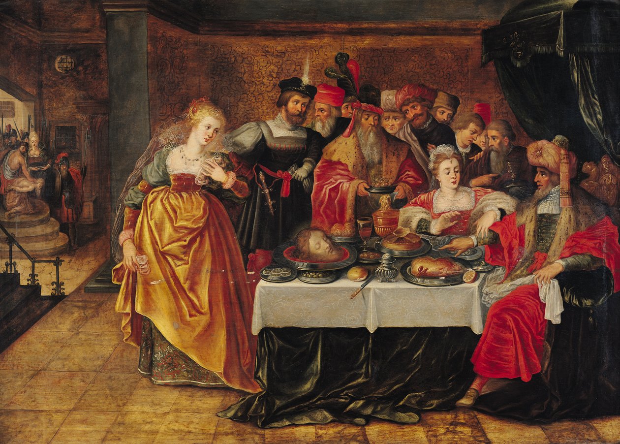 A festa de Herodes de Italian School