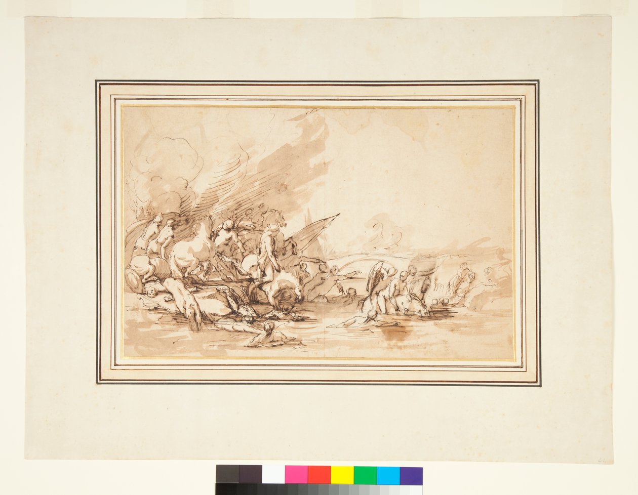 A fuga da cloelia e seus companheiros, 1650-1700 de Italian School