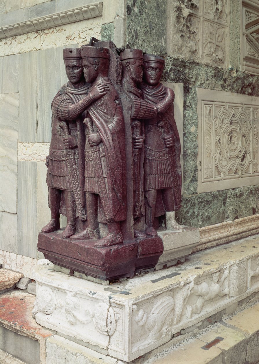 Os quatro tetrarcas (pórfiro) de Italian School