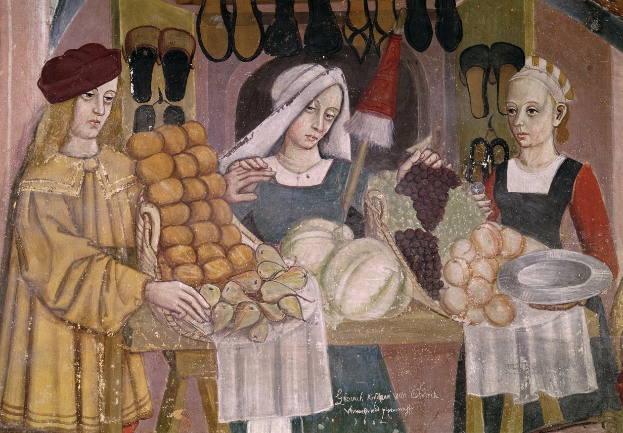 A Bancada dos Vendedores de Frutas, detalhe do 