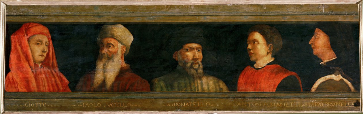 "Os Mestres da Arte Florentina": Giotto, Uccello, Donatello, Manetti, Brunelleschi ... de Italian School