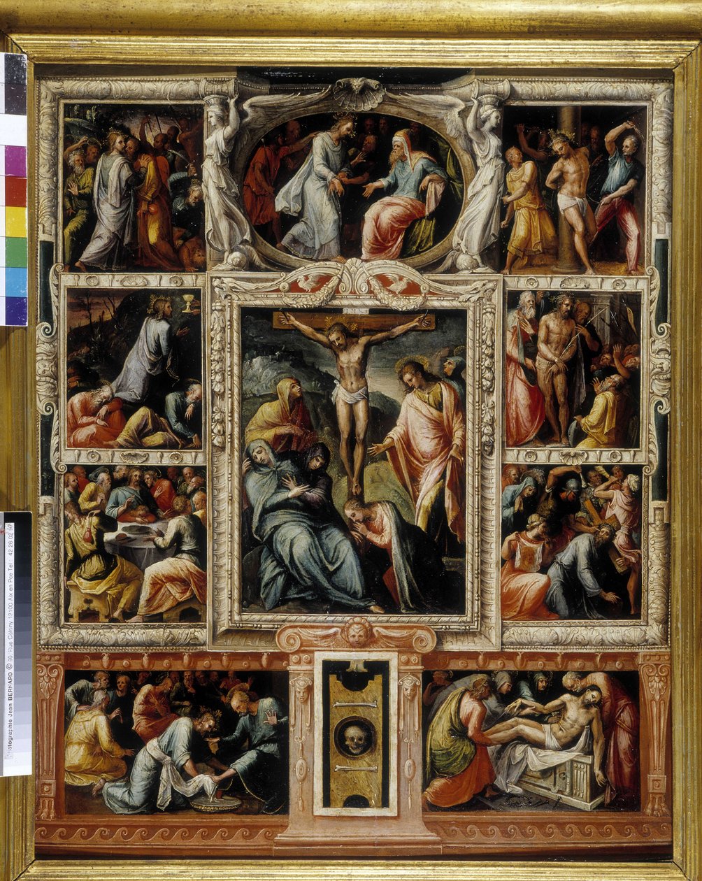 A Paixão (óleo sobre madeira) de Italian School