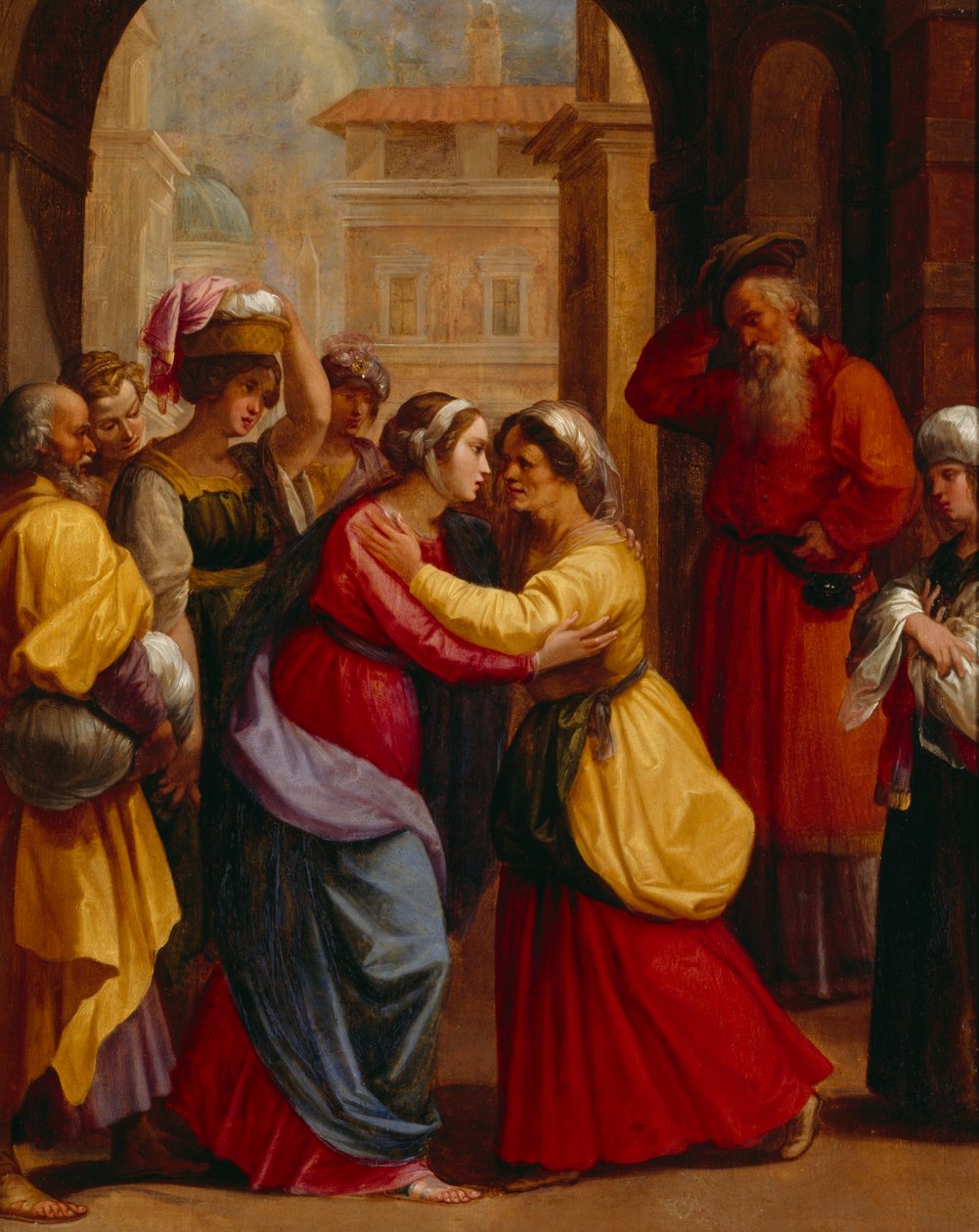 A Saudação (óleo sobre tela) de Italian School