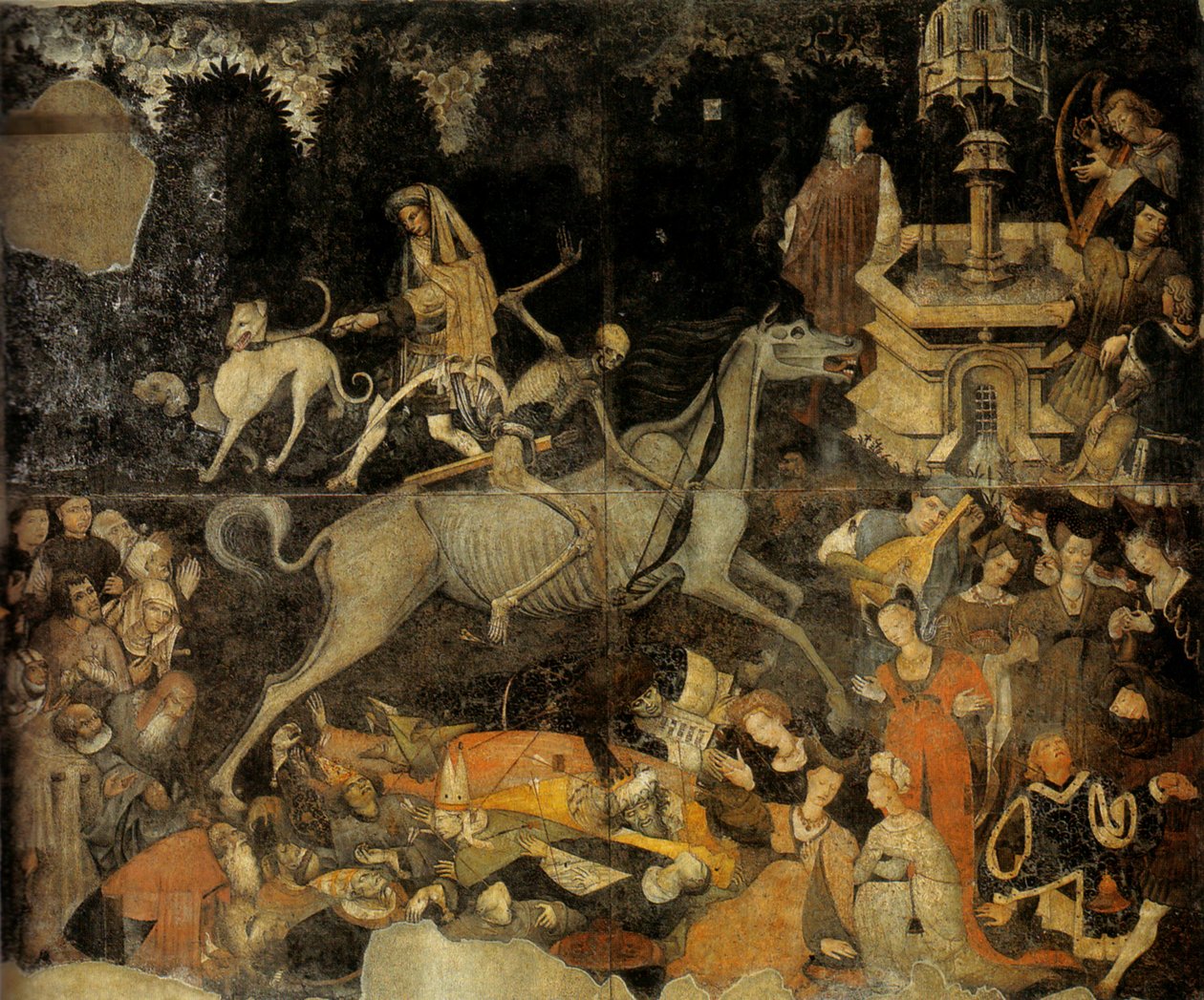O Triunfo da Morte, c.1445-47 (fresco) de Italian School