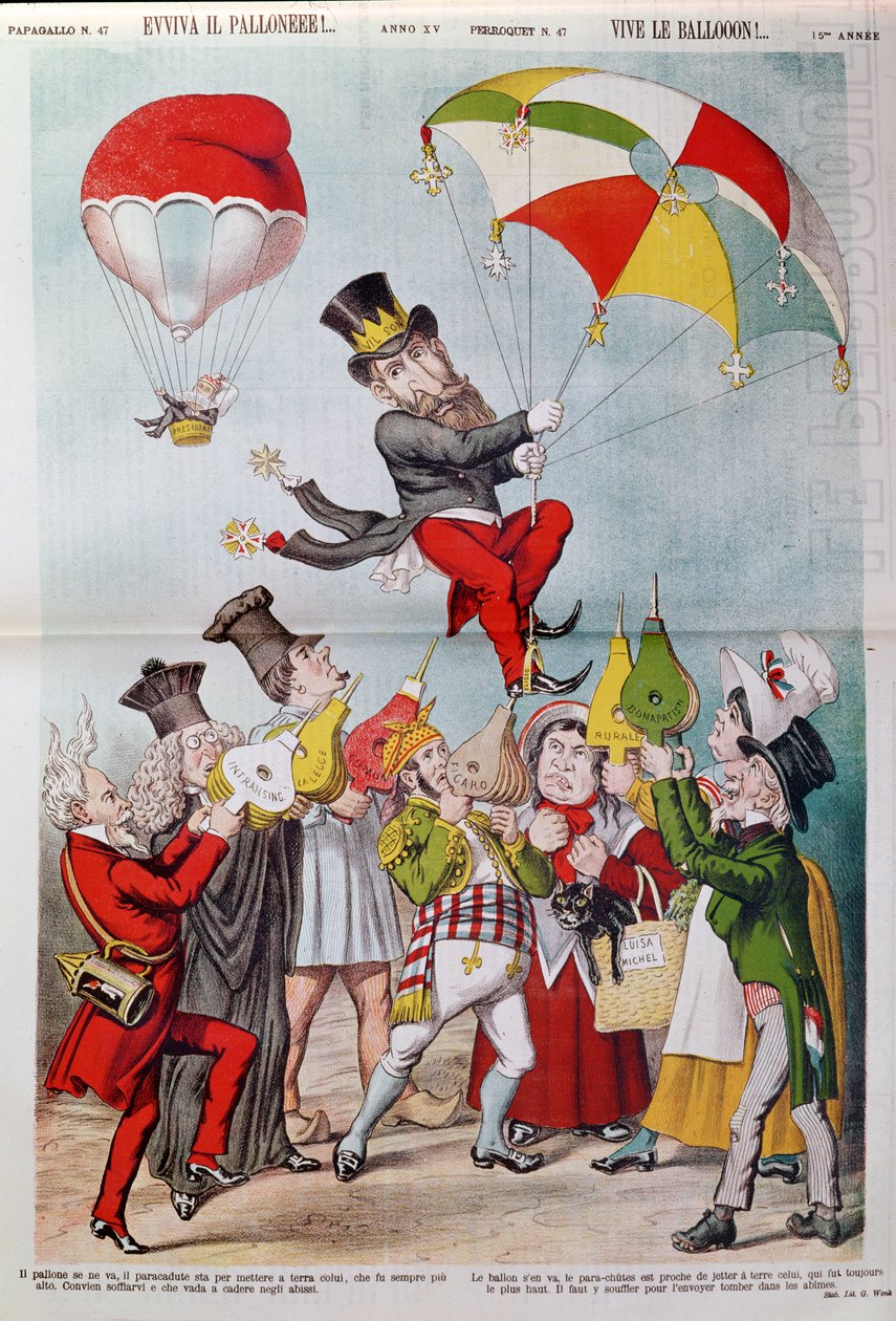 The Wilson Affair em 1887, capa de Le Perroquet de Italian School