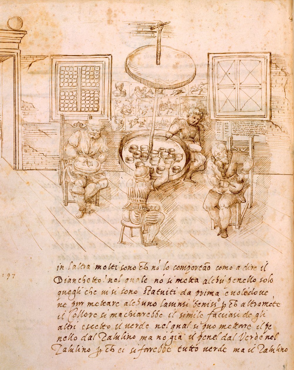 A antiga arte da fabricação de embarcações, i, 1589 de Italian School