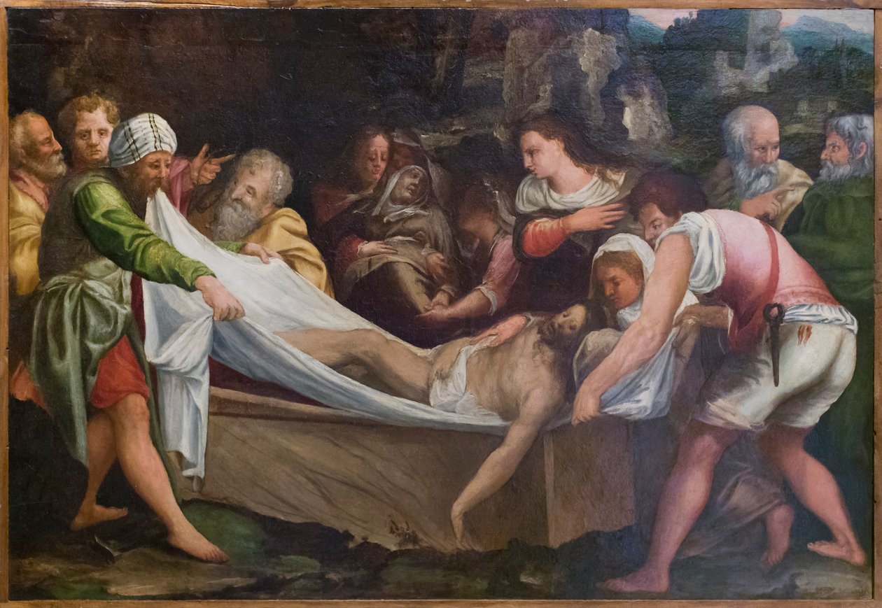 O sepultamento de Cristo de Italian School