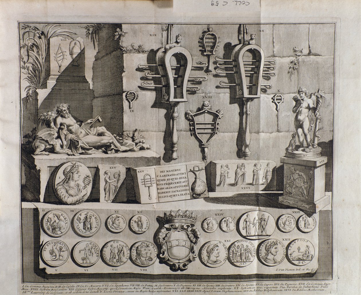 Sempre que os (sinos), várias representações da irmã por Bento Bacchinius (1651-1721) de Italian School