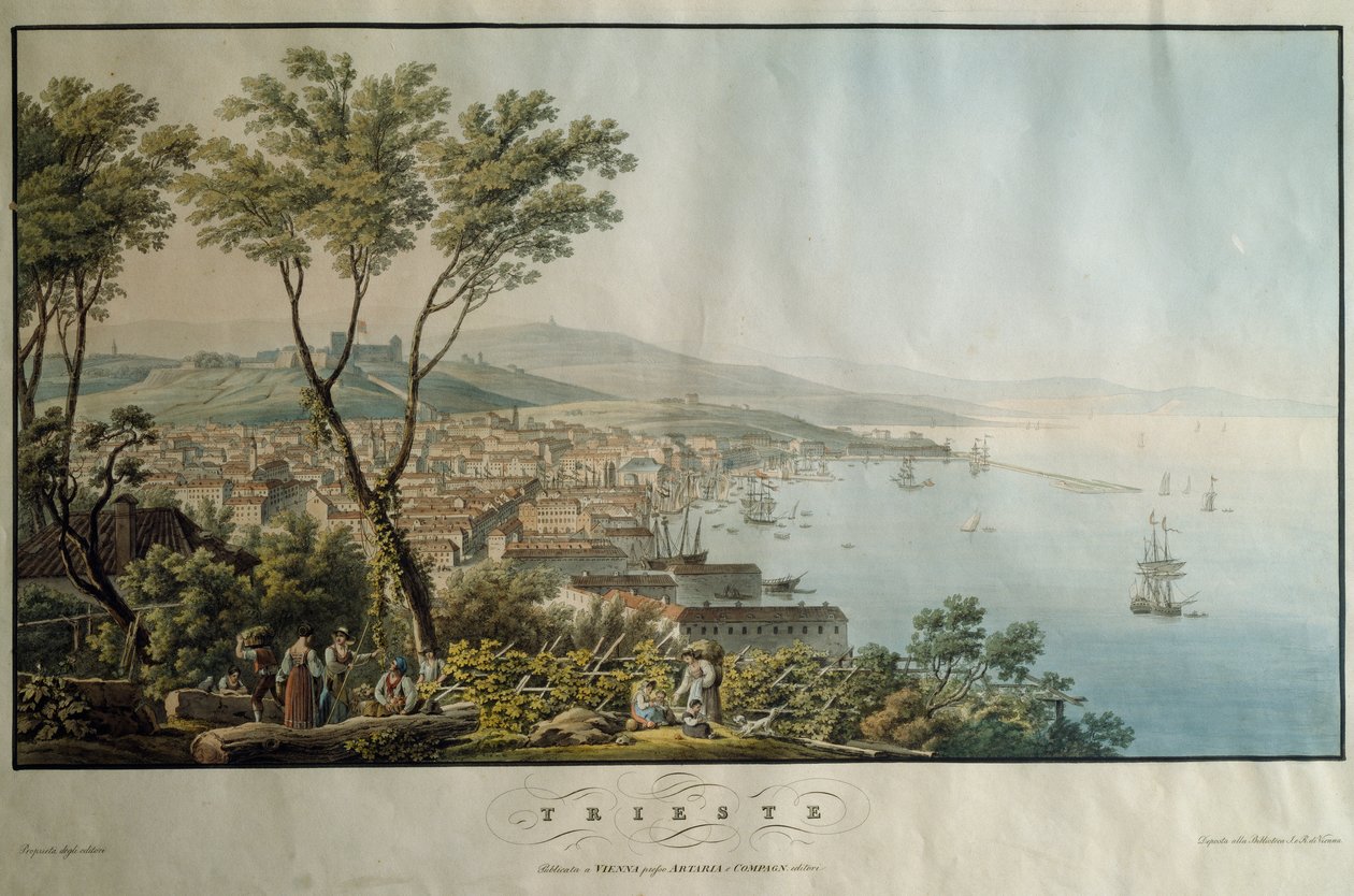 Trieste, impressão, Itália de Italian School