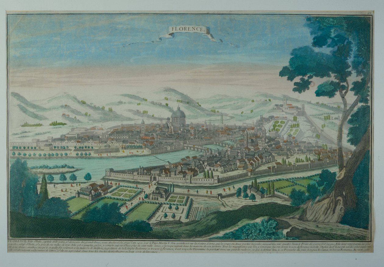 Vista de Florença de Italian School