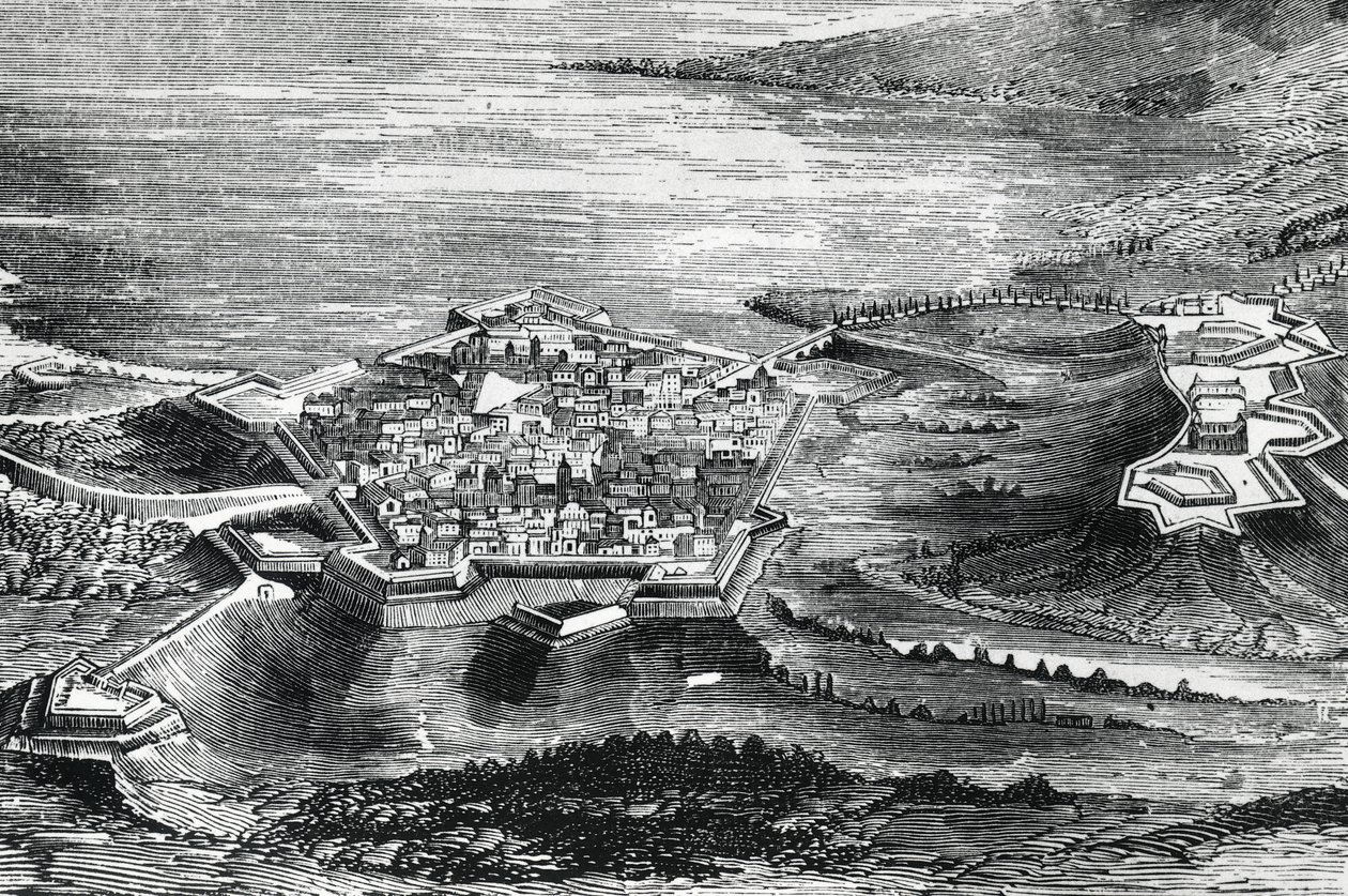 Vista de Peschiera del Garda de Italian School