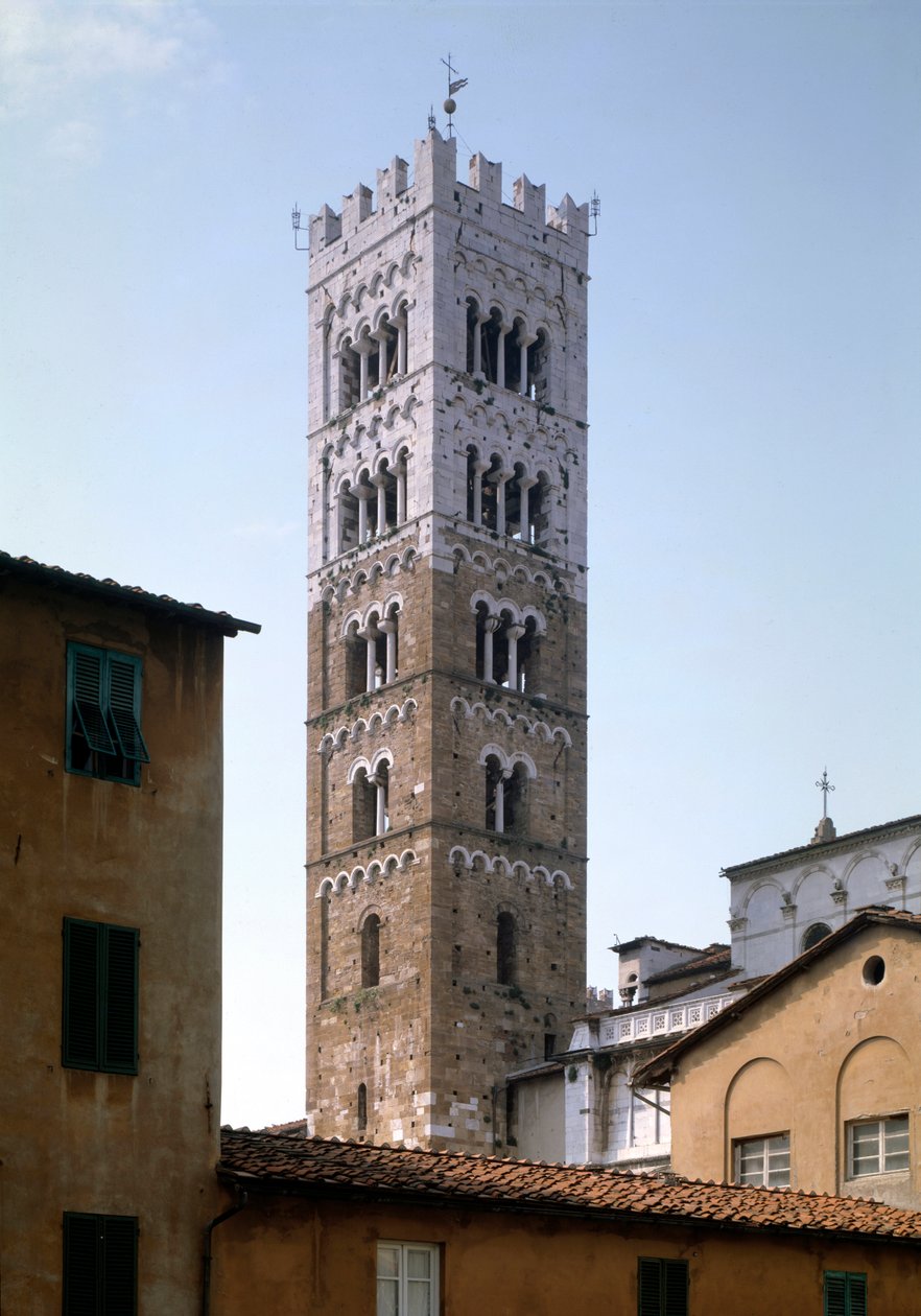 Vista da torre do sino de Italian School