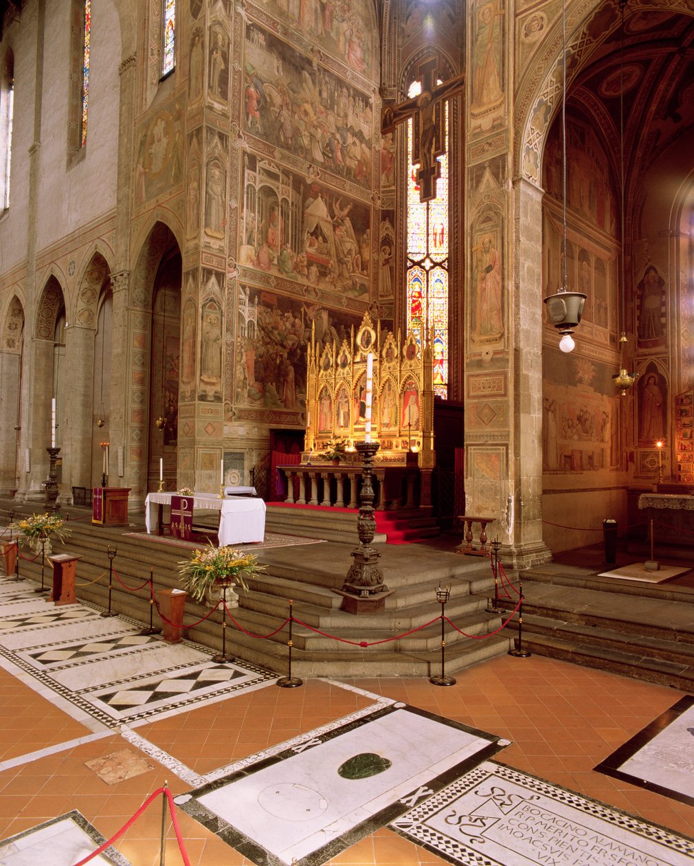 Vista, de, a, igreja, abside de Italian School