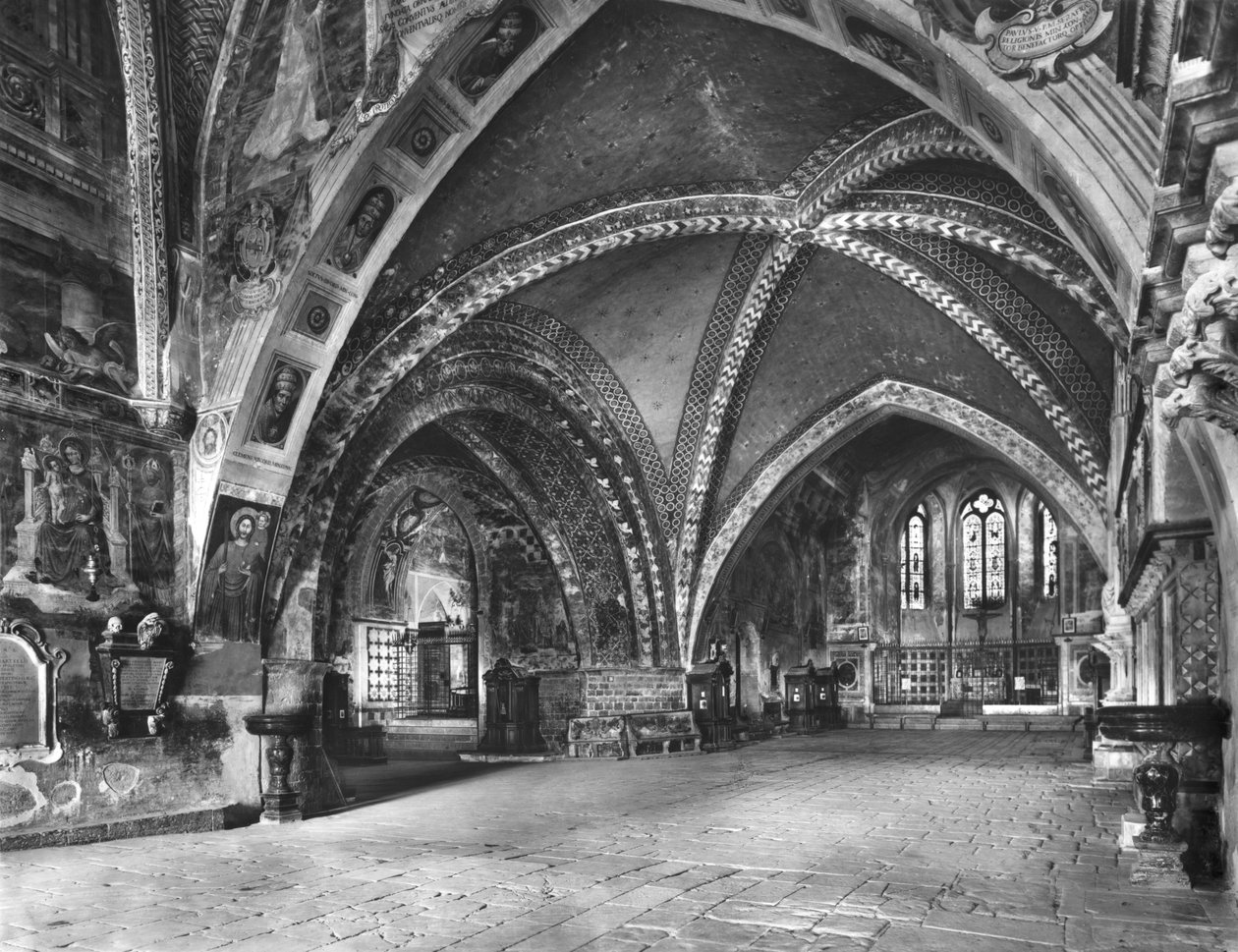 Vista, de, a, interior, de, a, igreja baixa de Italian School