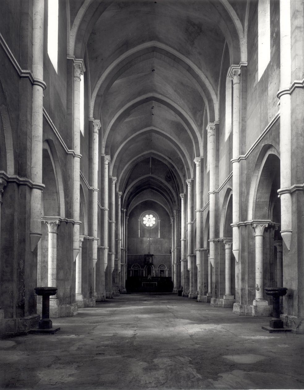 Vista da nave de Italian School