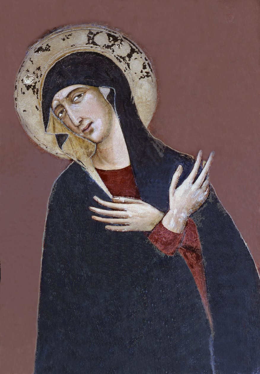 Virgem da crucifixão,1834 (pintura) de Italian School