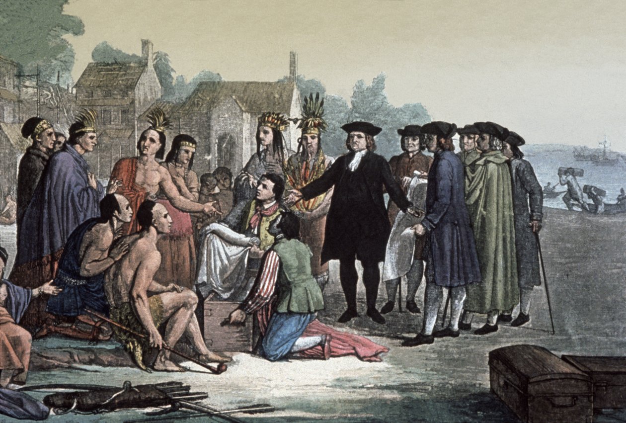 William Penn, c.1820 (gravura) de Italian School