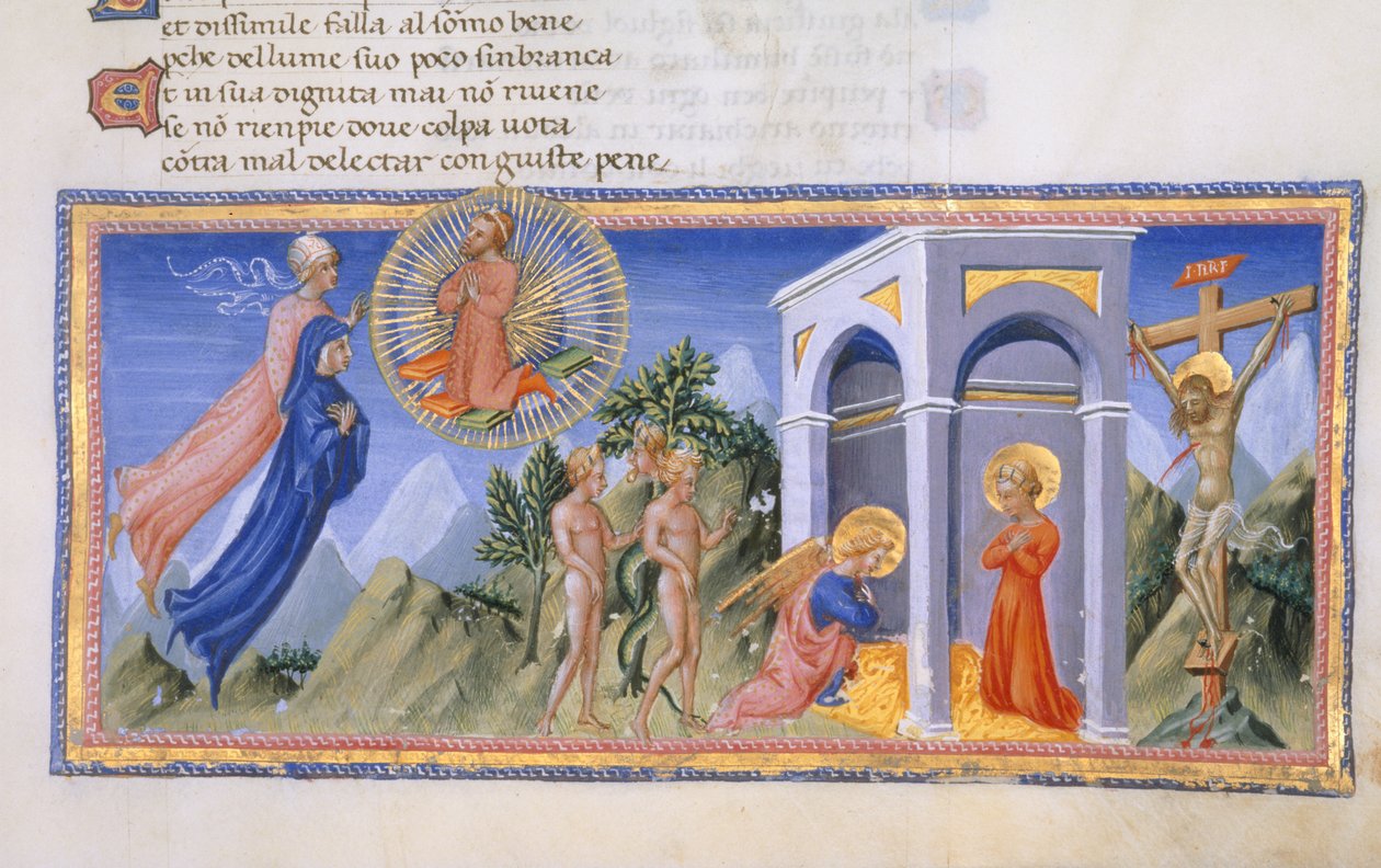 Yates Thompson 36, f.141 O Mistério da Redenção, de 