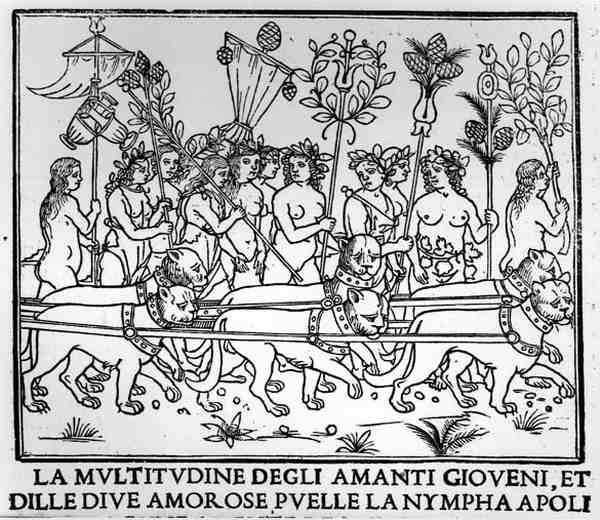 A multiplicidade de jovens amantes, et dille mergulhos amor pvelle o nympha apoli de Italian School Italian School