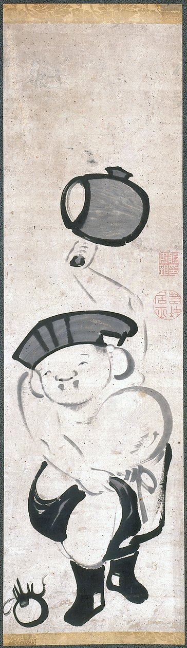 Daikoku-Ten (tinta sobre papel) de Ito Jakuchu
