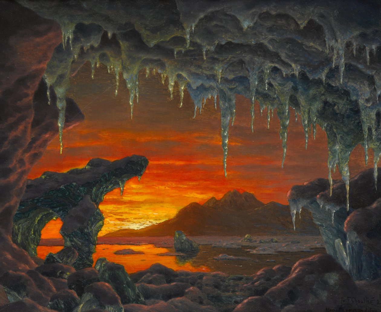 Modelo para uma decoração da caverna do Ártico de Ivan Fedorovich Choultse