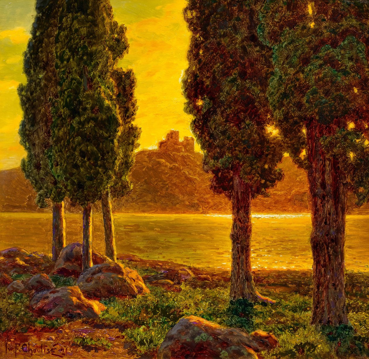 Pôr do sol de Ivan Fedorovich Choultse