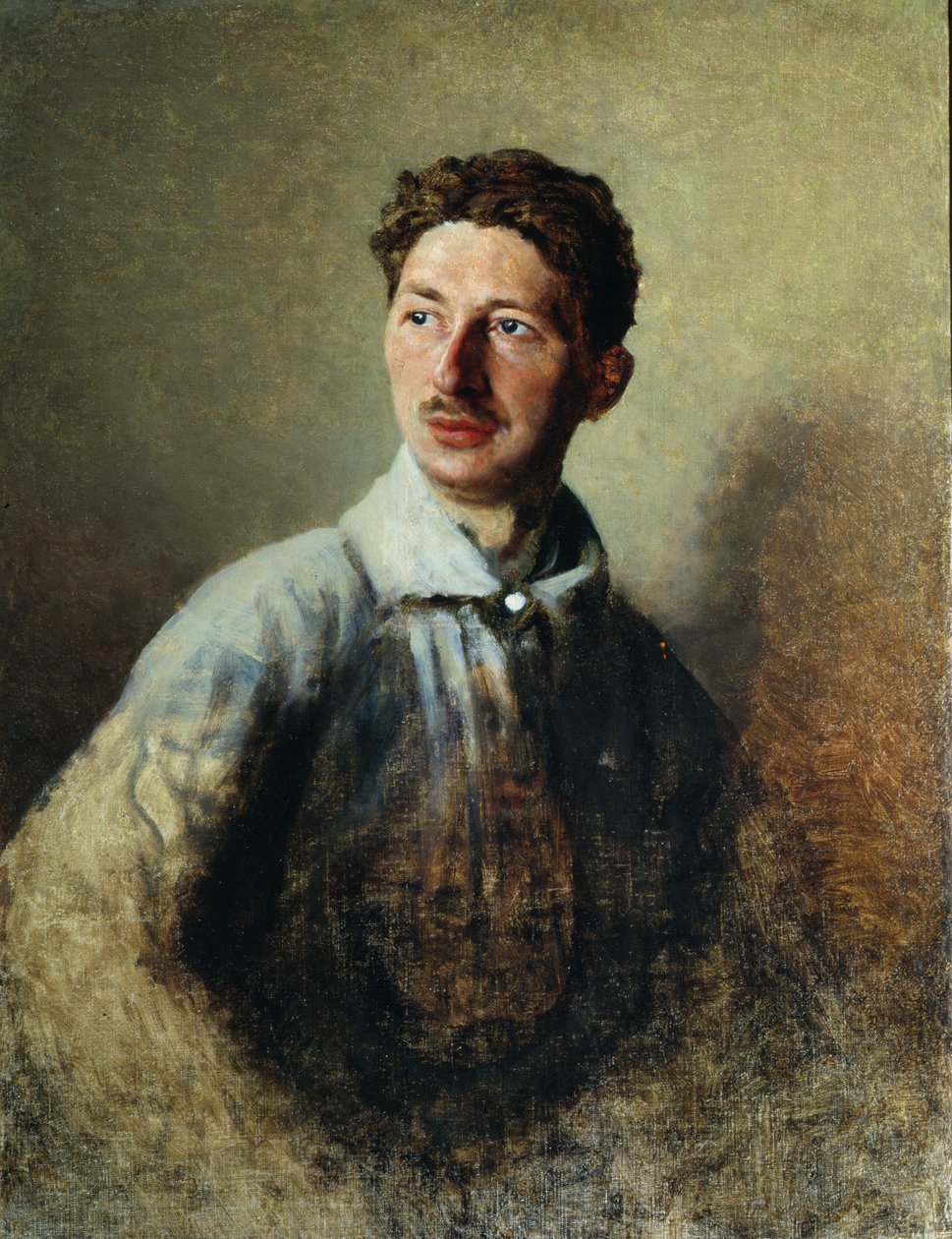 Retrato do poeta Sergey Gorodetsky (1884-1967) 1909 de Ivan Kirillovich Parkhomenko