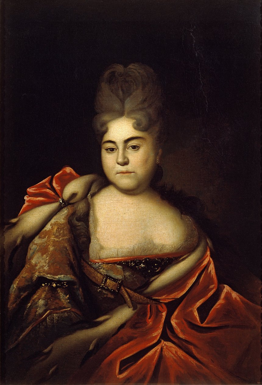 Retrato de Tsarevna Natalya Alekseevna de Ivan Nikitich Nikitin