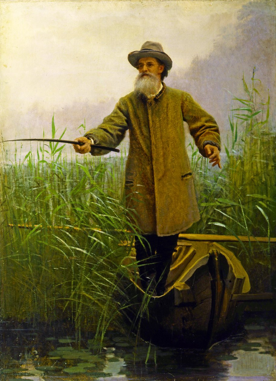 Retrato de Apollon Maikov (1821-97), 1883 de Ivan Nikolaevich Kramskoy