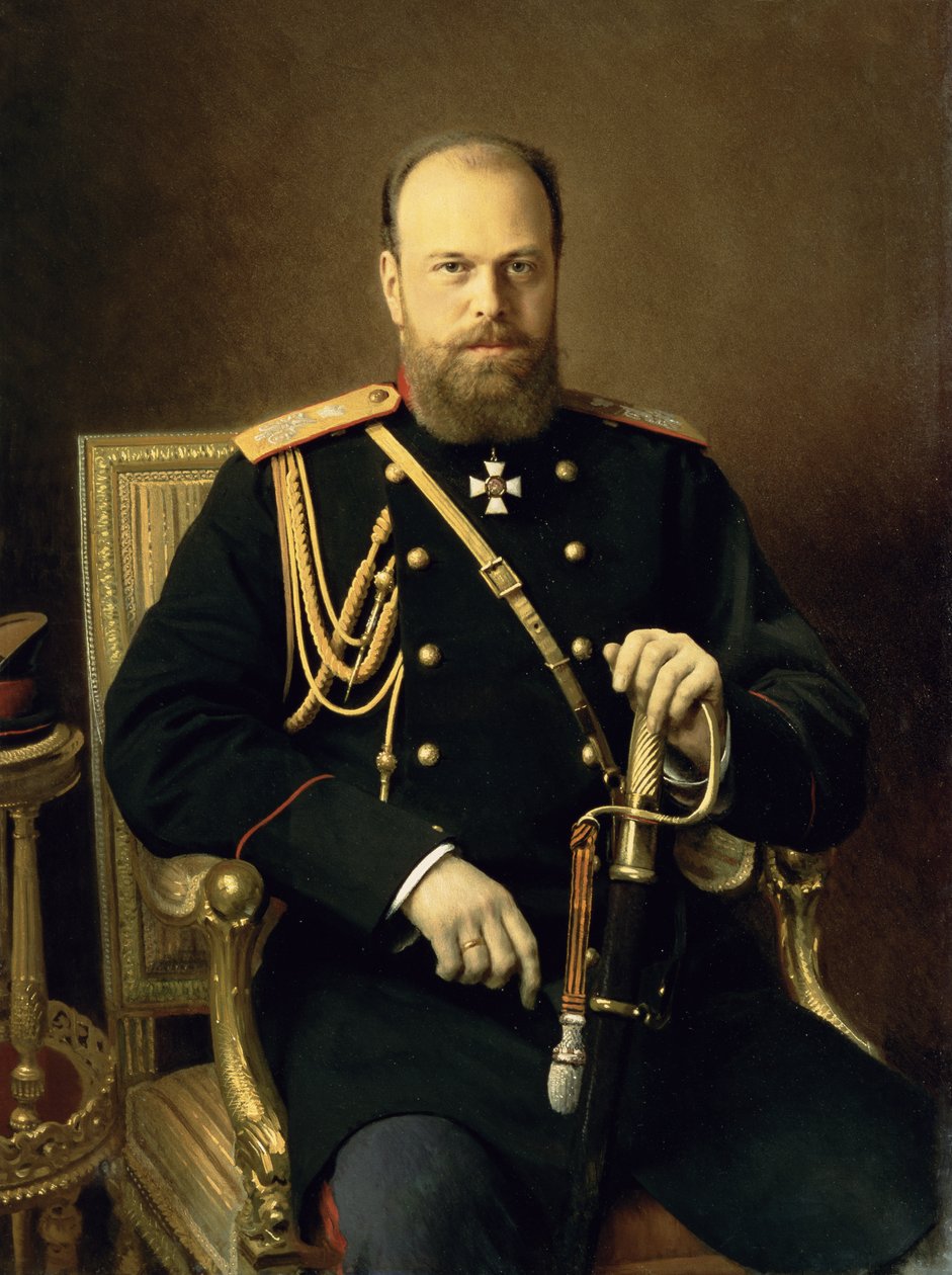 Retrato do imperador Alexandre III (1845-94) 1886 de Ivan Nikolaevich Kramskoy
